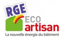 RGE éco artisan