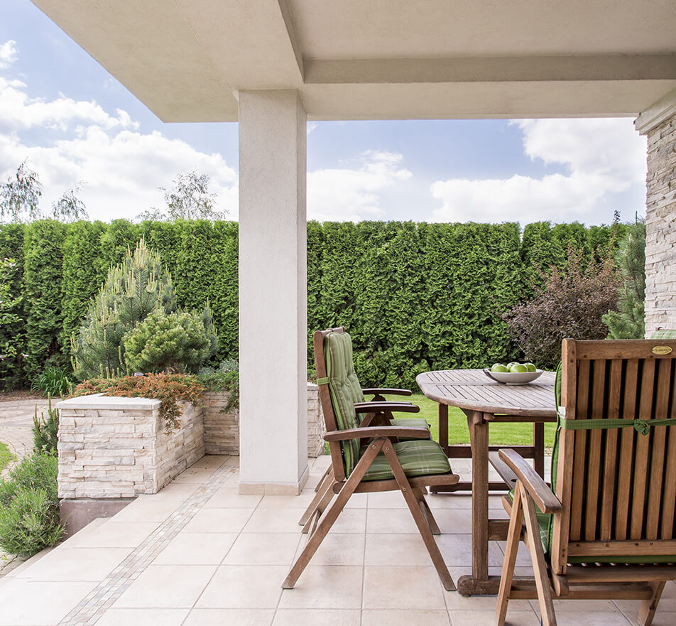 Maison moderne terrasse